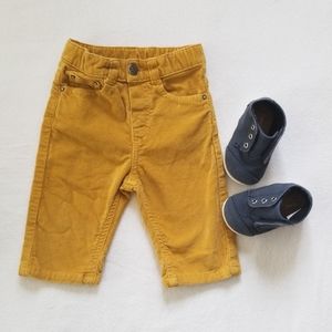 Mustard Baby Corduroy Pants
